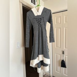 Knitted long sleeve dress
